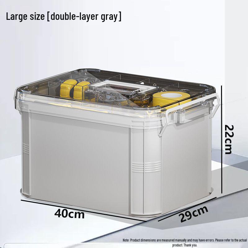 Двошарова переносна скринька для інструментів з багатофункціональним зберіганням
Двошарова переносна скринька для інструментів з багатофункціональним зберіганням