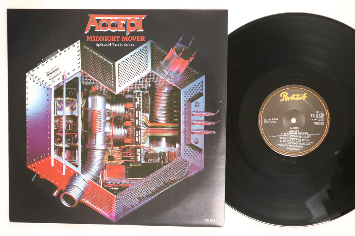 12inch Record ACCEPT Midnight Mover TX6130 PORTRAIT 1985 UK Metal Used
12inch Record ACCEPT Midnight Mover TX6130 PORTRAIT 1985 UK Metal Used