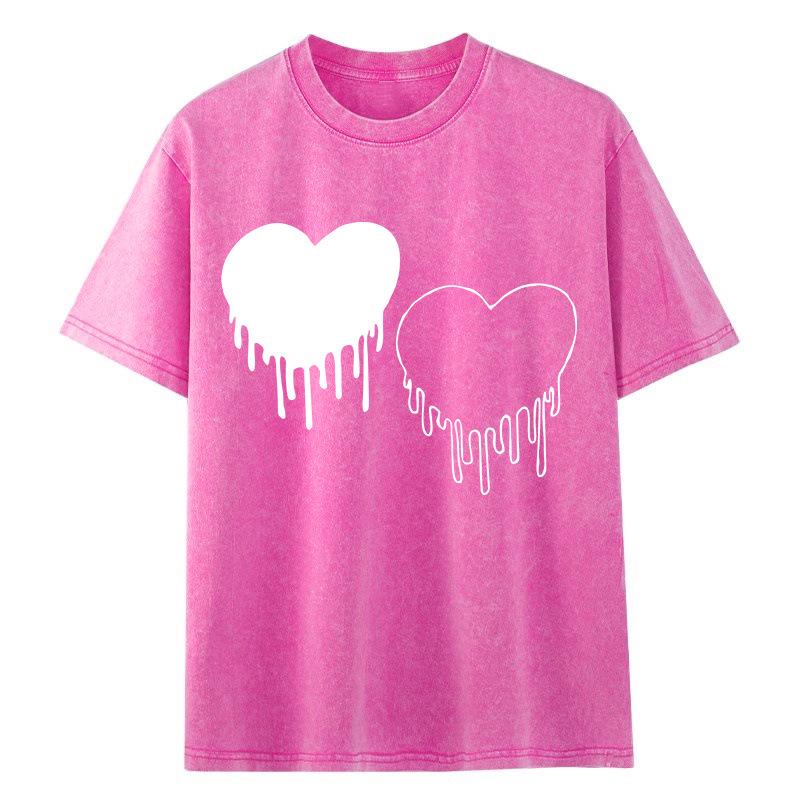 Plus Size Retro Trend Heavyweight Washed T-shirt for Women - Summer Short Sleeve, European & American High Street Style. 3XL рожевий червоний колір
Plus Size Retro Trend Heavyweight Washed T-shirt for Women - Summer Short Sleeve, European & American High Street Style. 3XL рожевий червоний колір
