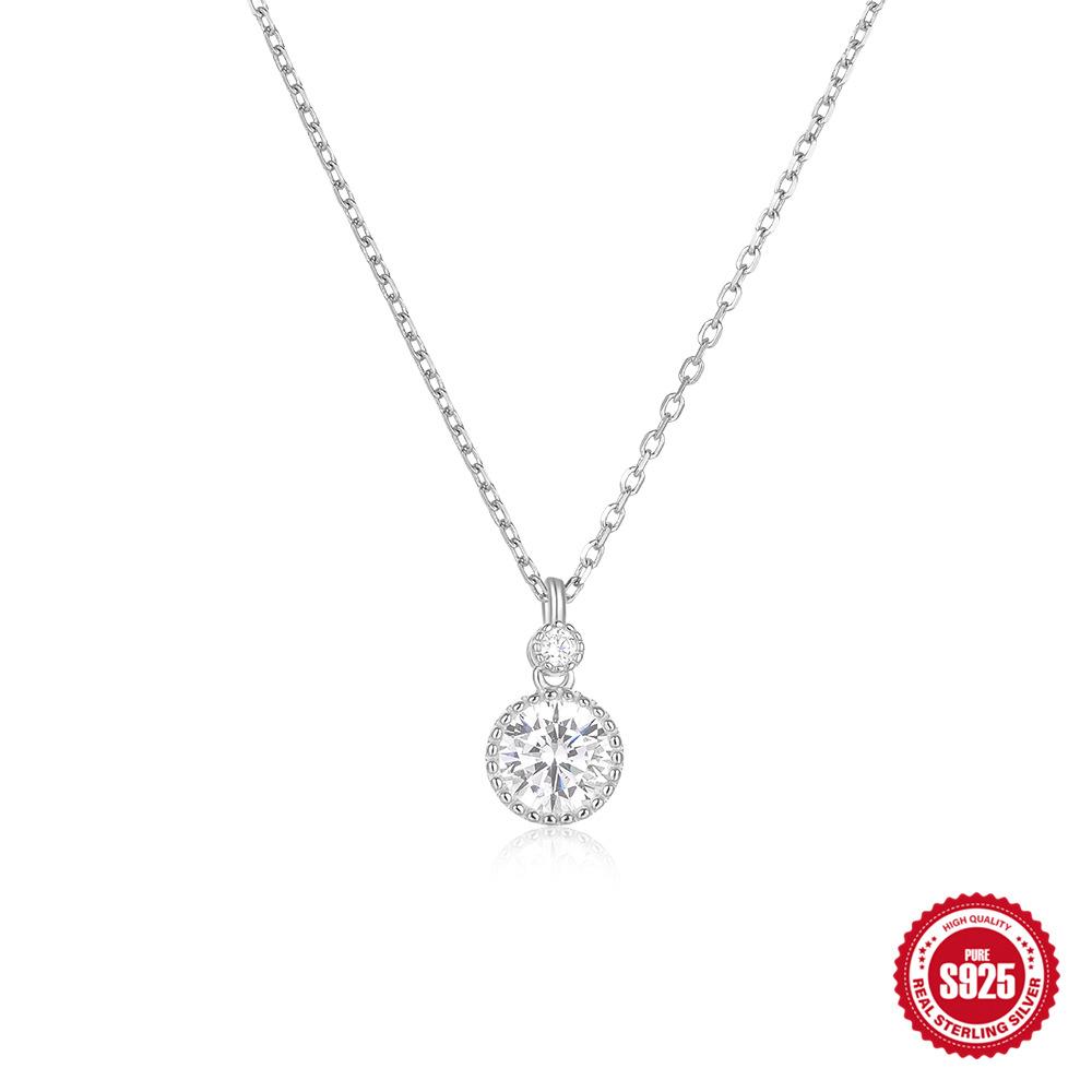 Стильное и простое женское ожерелье с подвеской в виде свадебного предложения из стерлингового серебра 925 пробы, классического размера, инкрустированное бриллиантами 925 Silver
Стильное и простое женское ожерелье с подвеской в виде свадебного предложения из стерлингового серебра 925 пробы, классического размера, инкрустированное бриллиантами 925 Silver