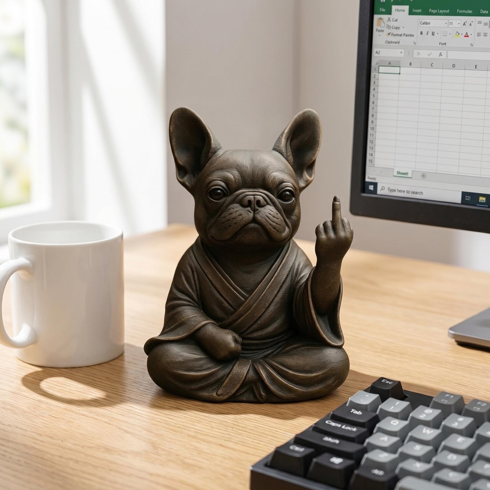 Meditating French Bulldog Figurine with Hand Gesture Unique Desktop Ornament for Home Office Desk Decoration and Collectible Display one size
Meditating French Bulldog Figurine with Hand Gesture Unique Desktop Ornament for Home Office Desk Decoration and Collectible Display one size