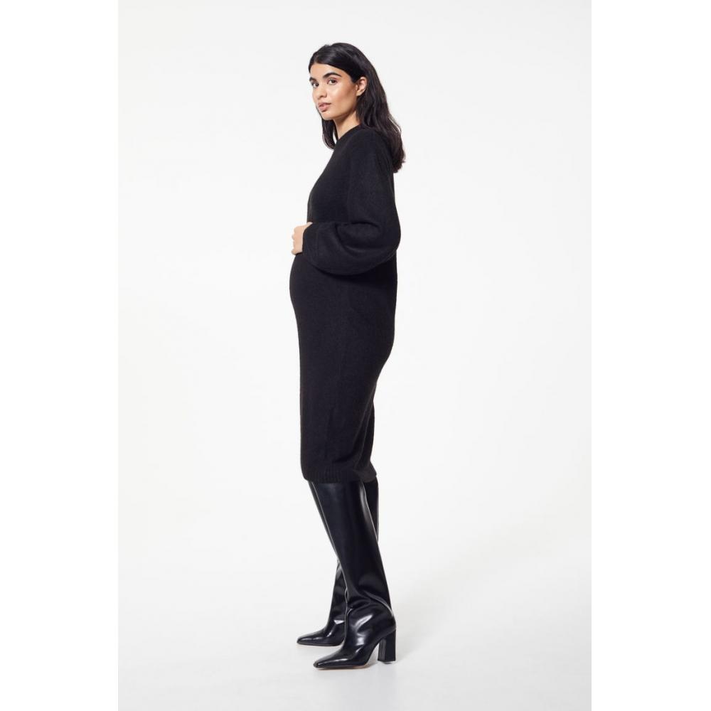 HM MAMA трикотажное платье черное 
HM MAMA трикотажное платье черное