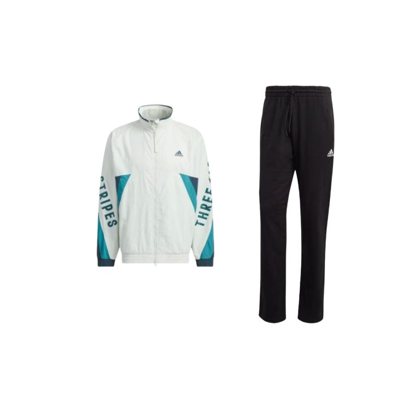 Adidas Letter Color Block Loose Collar Long Sleeve Straight Leg Mid Waist Casual Sports Suit Men suit IC9425+IS5148 S
Adidas Letter Color Block Loose Collar Long Sleeve Straight Leg Mid Waist Casual Sports Suit Men suit IC9425+IS5148 S