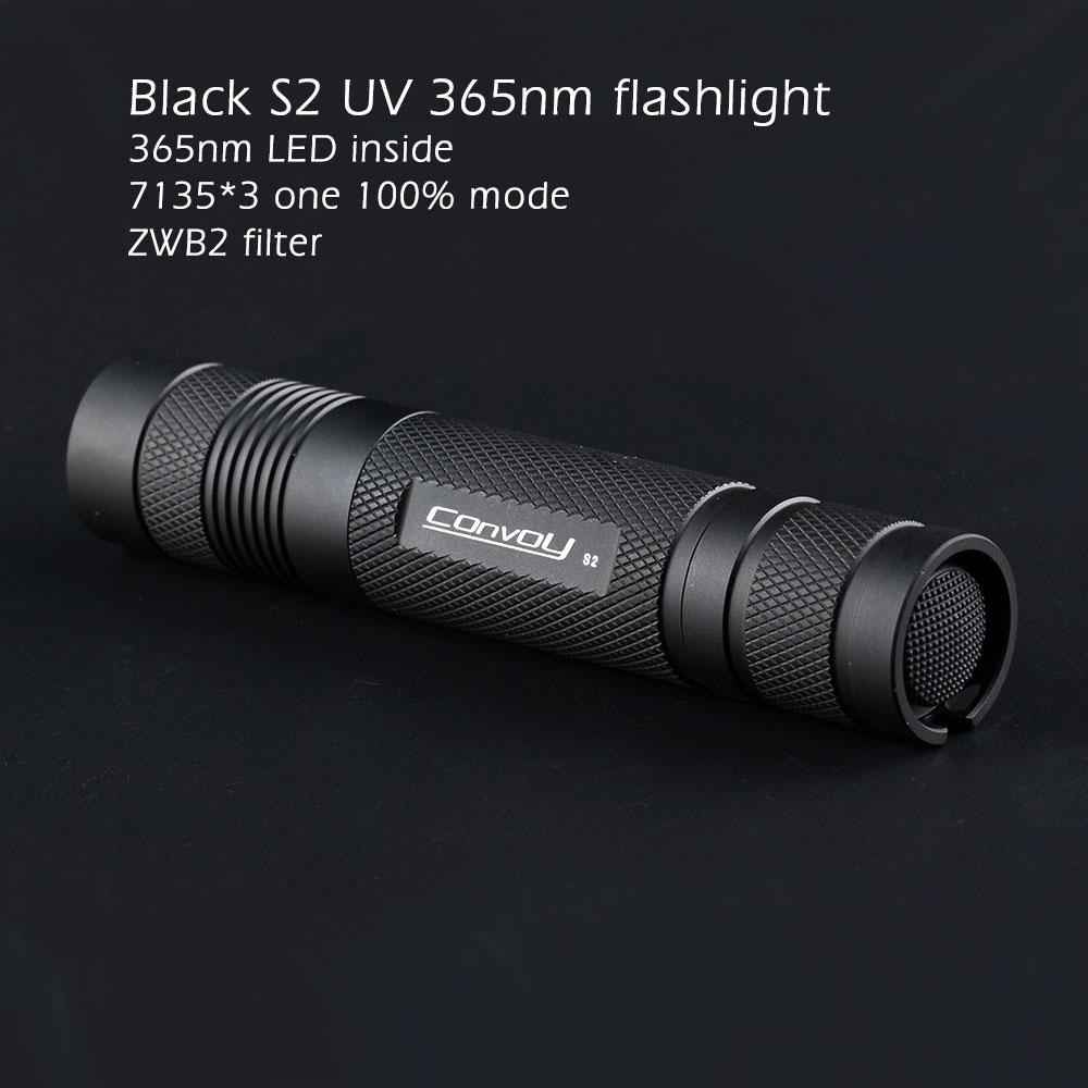 Convoy S2 UV 365nm Фонарик 7135*3 Однорежимный светодиодный фильтр ZWB2 Установленный фильтр UVA 18650 Ультрафиолетовый фонарик Факел
Convoy S2 UV 365nm Фонарик 7135*3 Однорежимный светодиодный фильтр ZWB2 Установленный фильтр UVA 18650 Ультрафиолетовый фонарик Факел