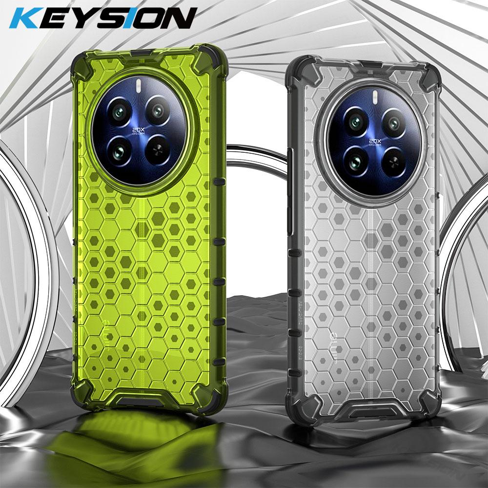 KEYSION Shockproof Armor Case for Realme 13 5G Silicone+PC Transparent Honeycomb Phone Cover for OPPO Realme 13 5G for Realme 13 5G темно-сірий колір
KEYSION Shockproof Armor Case for Realme 13 5G Silicone+PC Transparent Honeycomb Phone Cover for OPPO Realme 13 5G for Realme 13 5G темно-сірий колір