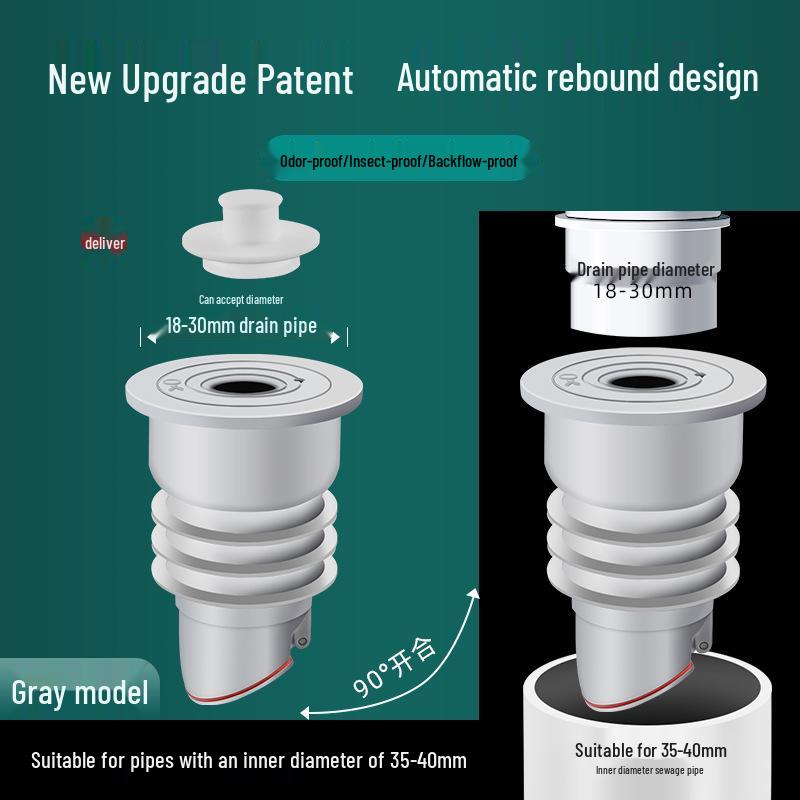 Bathroom Anti-Odor Drain Seal Ring Plug for Sink/Washing Machine
Bathroom Anti-Odor Drain Seal Ring Plug for Sink/Washing Machine