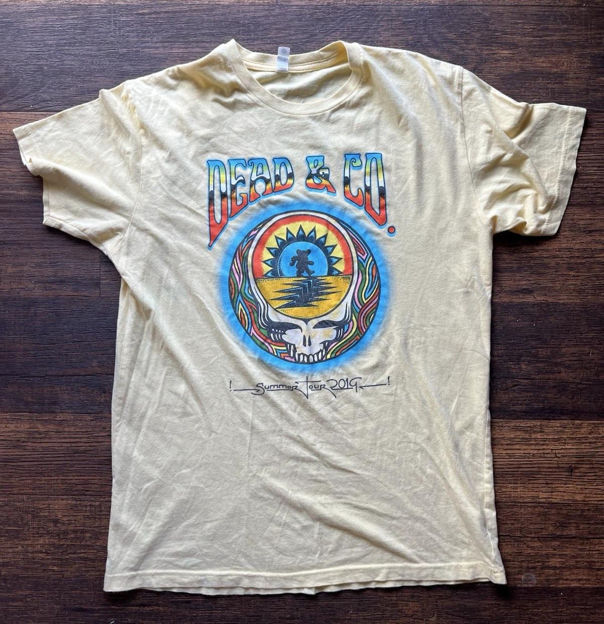 Men s Dead & Co T-Shirt Yellow Skull Tour M 60s Psych Rock 2019 Jam Hippie Lesh 4XL
Men s Dead & Co T-Shirt Yellow Skull Tour M 60s Psych Rock 2019 Jam Hippie Lesh 4XL