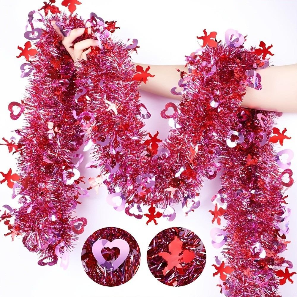 5M Valentines Garland Love Sequins Hanging Decor Colorful Heart Tinsel Garland Festival Mantel Cupid Heart 5M
5M Valentines Garland Love Sequins Hanging Decor Colorful Heart Tinsel Garland Festival Mantel Cupid Heart 5M