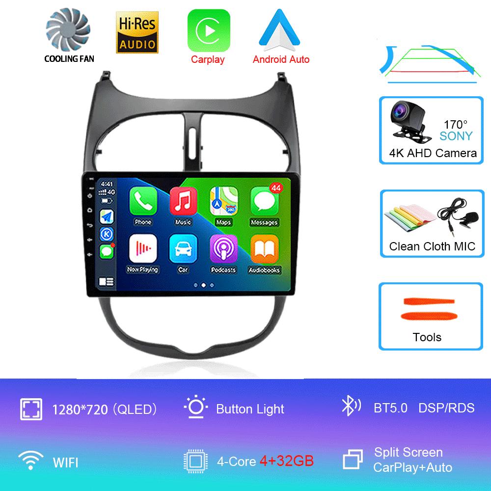 Android 14 2 Din Carplay Auto For Peugeot 206 CC SW C2 2001-2008 Car Radio GPS Multimedia Video Player Stereo WIFI+4G DSP
Android 14 2 Din Carplay Auto For Peugeot 206 CC SW C2 2001-2008 Car Radio GPS Multimedia Video Player Stereo WIFI+4G DSP