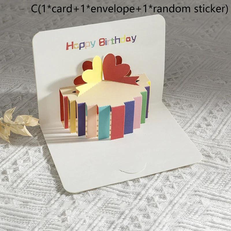 3D Pop-up Birthday Card, Foldable Cake with Envelope, Perfect Party Supplies for Family, Friends and Lovers As An Excellent Gift
3D Pop-up Birthday Card, Foldable Cake with Envelope, Perfect Party Supplies for Family, Friends and Lovers As An Excellent Gift