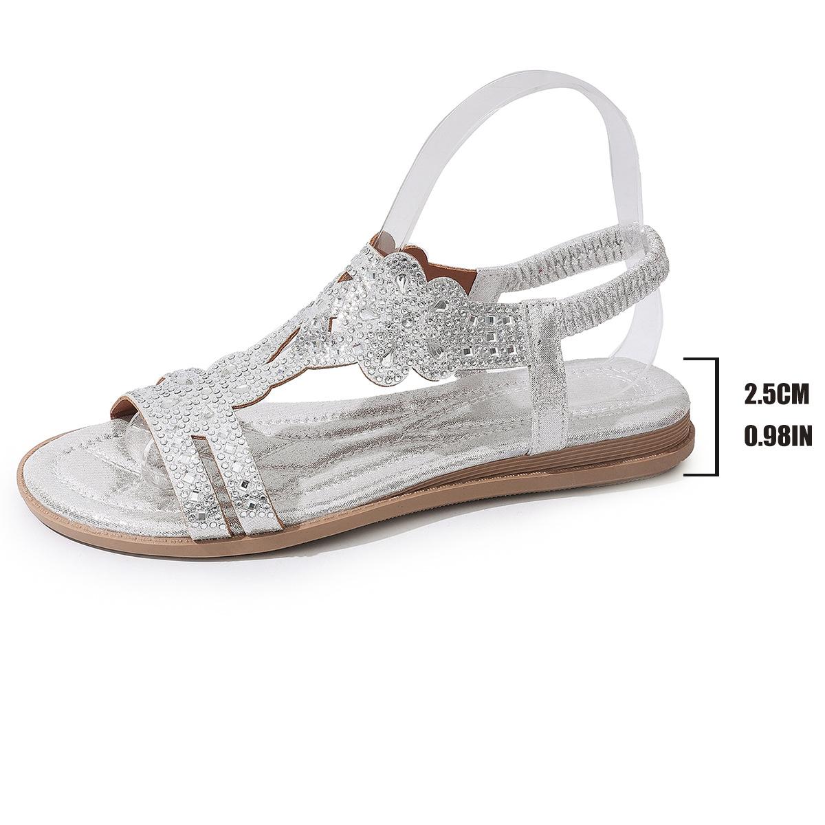 Plus Size Shoes for Women Summer Fashion Women Elastic Band Platform Wedges Flats Rhinestone Sandals Casual Women Shoes 43 срібний
Plus Size Shoes for Women Summer Fashion Women Elastic Band Platform Wedges Flats Rhinestone Sandals Casual Women Shoes 43 срібний