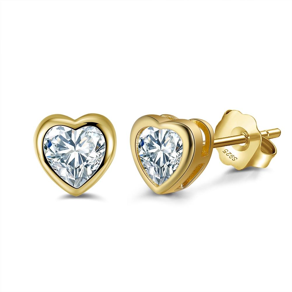 Effie Queen Chic 925 Sterling Silver Stud Earrings with Brilliant Heart-Cut Zirconia, Romantic and Timeless Jewelry Gift APE44
Effie Queen Chic 925 Sterling Silver Stud Earrings with Brilliant Heart-Cut Zirconia, Romantic and Timeless Jewelry Gift APE44