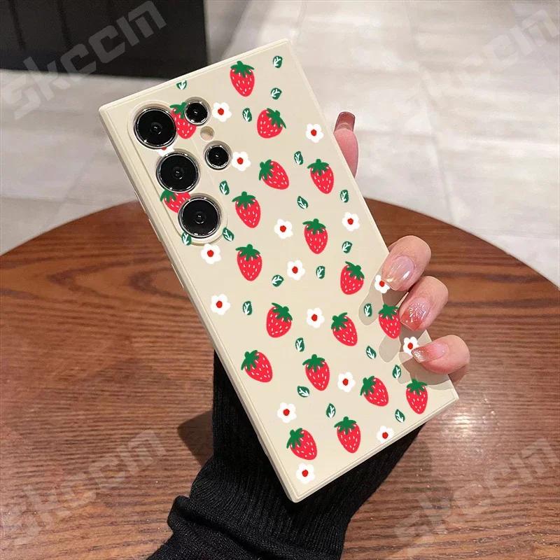 Strawberry Pattern Phone Case For Samsung Galaxy S25 S24 Ultra S23 S22 Plus S20 FE A54 A55 A15 A35 A50 A51 A71 A72 A73 Cover S25
Strawberry Pattern Phone Case For Samsung Galaxy S25 S24 Ultra S23 S22 Plus S20 FE A54 A55 A15 A35 A50 A51 A71 A72 A73 Cover S25