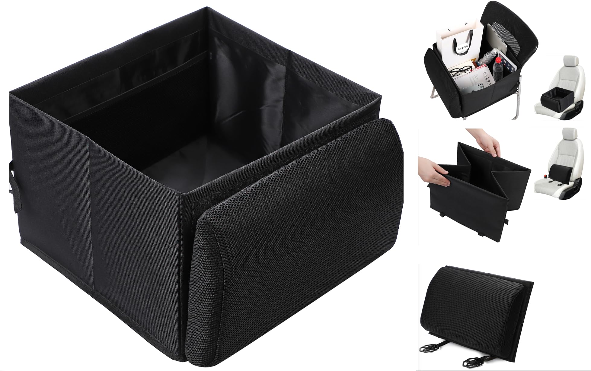 Kiryuize Foldable Car Seat Cushion with Storage Box Items from Foldable Storage Box Lumbar Car Seat Cushion with Storage Box Cushion One Size Fits All
Kiryuize Foldable Car Seat Cushion with Storage Box Items from Foldable Storage Box Lumbar Car Seat Cushion with Storage Box Cushion One Size Fits All