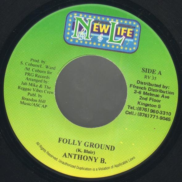 7inch Record ANTHONY B - Folly Ground RV35 New Life 2000 Jamaica Reggae, Ska & Dub Used
7inch Record ANTHONY B - Folly Ground RV35 New Life 2000 Jamaica Reggae, Ska & Dub Used