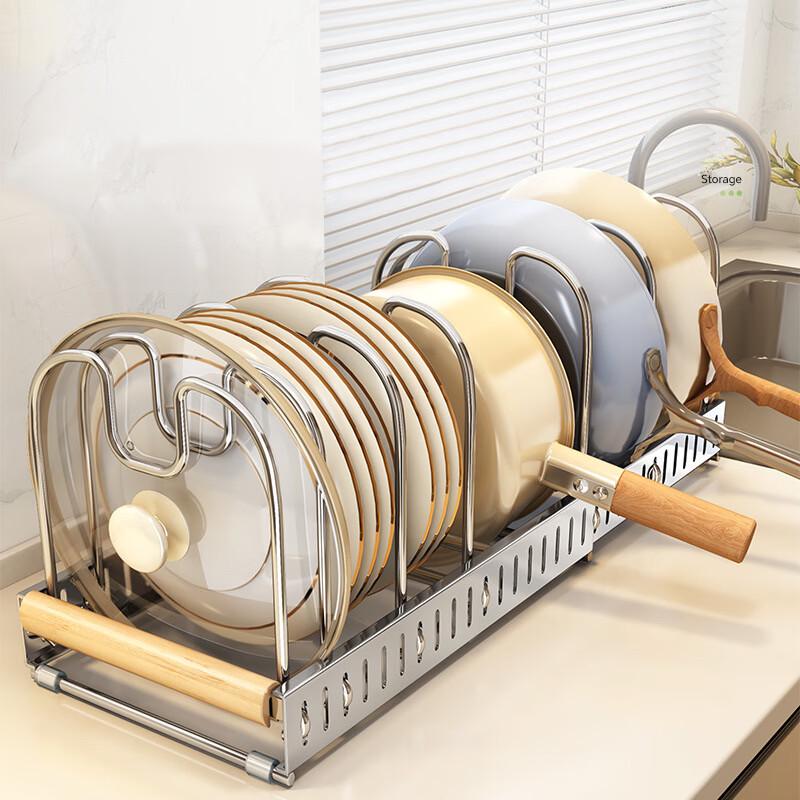 Expandable Kitchen Pot Lid and Chopping Board Rack
Expandable Kitchen Pot Lid and Chopping Board Rack