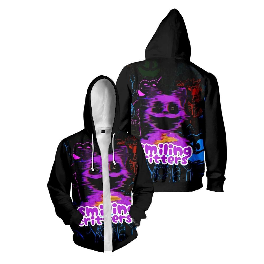Fashion Hooded Top Women Men s Smiling Critters Print Zipper Jacket Hip-hop Street Sports Couple Casual Loose Hoodie XXS
Fashion Hooded Top Women Men s Smiling Critters Print Zipper Jacket Hip-hop Street Sports Couple Casual Loose Hoodie XXS