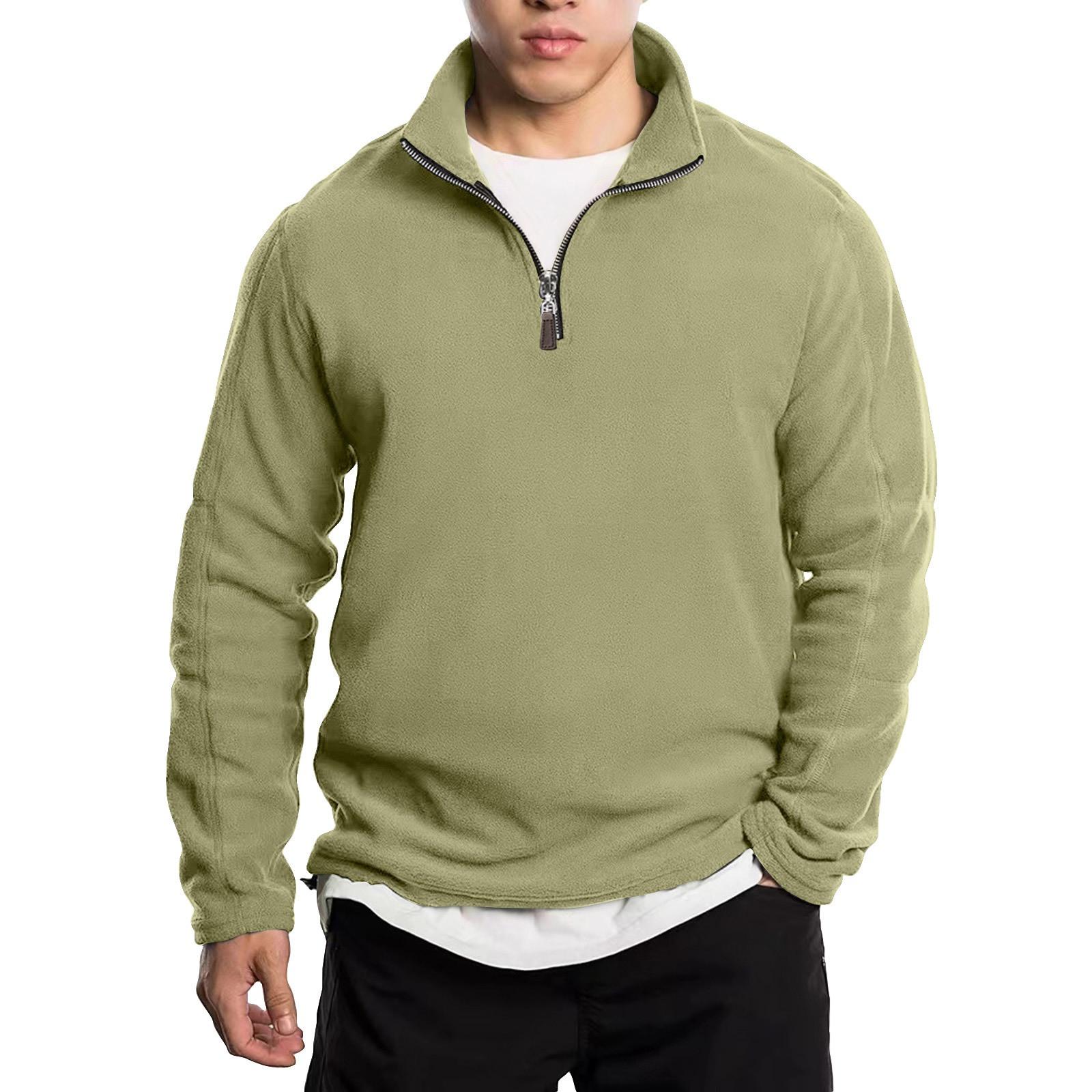 Men s Half Zip Stand Collar Fleece Top Men s Solid Color Plush Thick Stand Collar Sweatshirt XL зелений
Men s Half Zip Stand Collar Fleece Top Men s Solid Color Plush Thick Stand Collar Sweatshirt XL зелений