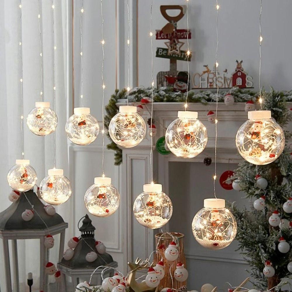10pcs Snowman Christmas Decorations Romance Holiday Light New Year LED Curtain String Light Bedroom
10pcs Snowman Christmas Decorations Romance Holiday Light New Year LED Curtain String Light Bedroom
