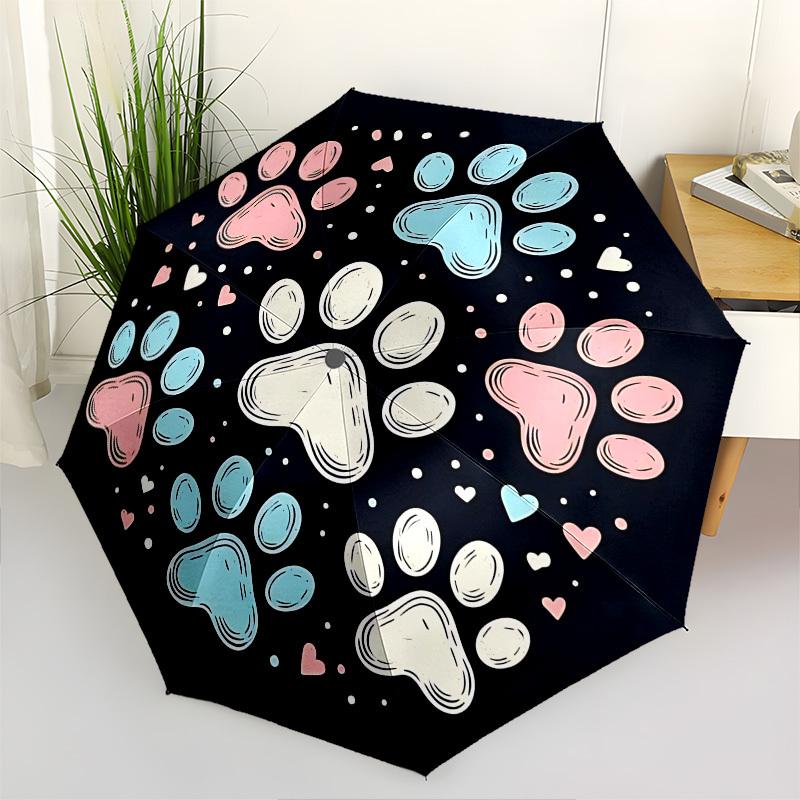 Paw Prints Hearts Automatic Folding Umbrella Compact 8 rib Design,Unique Style,Suitable for Everyday Outdoor Use,Perfect Gift for Frien
Paw Prints Hearts Automatic Folding Umbrella Compact 8 rib Design,Unique Style,Suitable for Everyday Outdoor Use,Perfect Gift for Frien