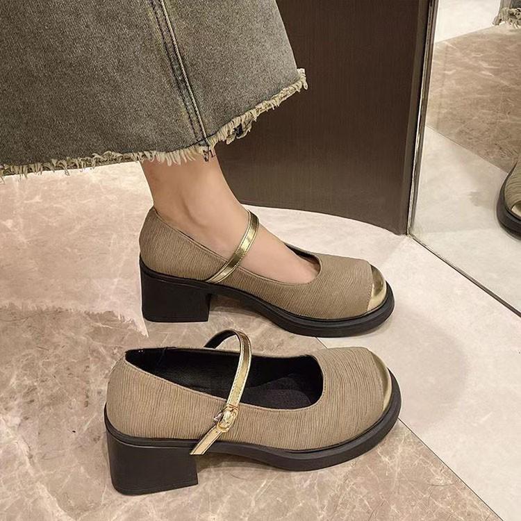 French round head color matching Mary Jane single shoes women s shoes spring and summer new high-end Internet celebrities not tired feet thick 35
French round head color matching Mary Jane single shoes women s shoes spring and summer new high-end Internet celebrities not tired feet thick 35