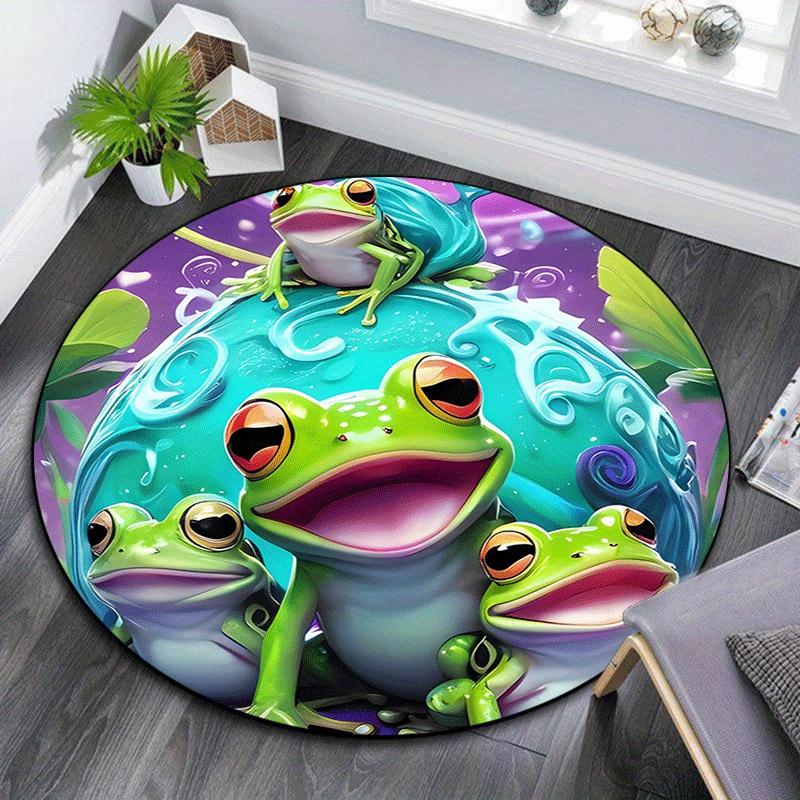 1pc Soft, Absorbent & Non Slip Cute frog family Round Rug Soft Circle Rug for Living Room & Bedroom Decor, Chair Mats, and Unforgettable Hom 80cm by 80cm
1pc Soft, Absorbent & Non Slip Cute frog family Round Rug Soft Circle Rug for Living Room & Bedroom Decor, Chair Mats, and Unforgettable Hom 80cm by 80cm