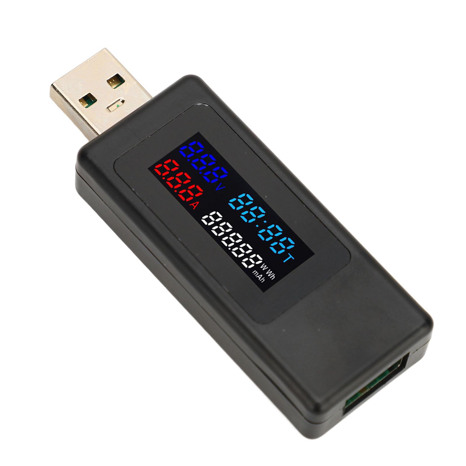 6 в 1 USB тестер Струм Напруга Час Потужність Ємність Рівень заряду батареї Детектор Кольоровий екран USB
6 в 1 USB тестер Струм Напруга Час Потужність Ємність Рівень заряду батареї Детектор Кольоровий екран USB