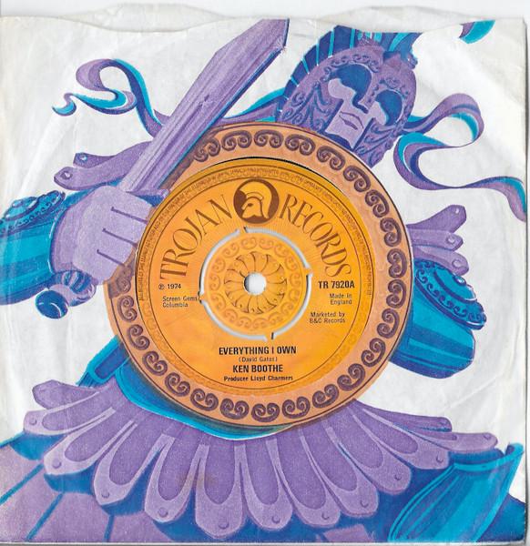 7inch Record KEN BOOTHE - Everything I Own TR7920 Trojan Records 1974 UK Reggae, Ska & Dub Used
7inch Record KEN BOOTHE - Everything I Own TR7920 Trojan Records 1974 UK Reggae, Ska & Dub Used