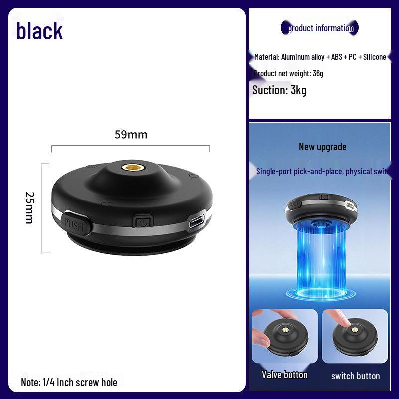 Electric Suction Car Dashboard Camera Mount - Fully Automatic Vacuum Cup чорний
Electric Suction Car Dashboard Camera Mount - Fully Automatic Vacuum Cup чорний
