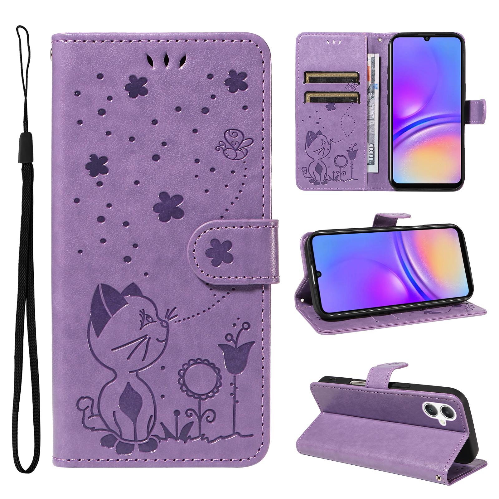 For Samsung Galaxy A06 5G/Galaxy A06 4G Leather Wallet Case Cat Bee Pattern Phone Cover Stand Purple
For Samsung Galaxy A06 5G/Galaxy A06 4G Leather Wallet Case Cat Bee Pattern Phone Cover Stand Purple