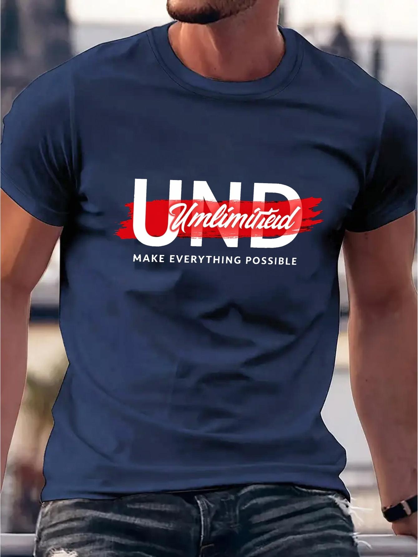 Navy Blue T-shirt - Motivational UNND Unlimited MAKE EVERYTHING POSSIBLE Print - Breathable Cotton Blend Fabric - Stretch Comfort Fit for Gym XXL
Navy Blue T-shirt - Motivational UNND Unlimited MAKE EVERYTHING POSSIBLE Print - Breathable Cotton Blend Fabric - Stretch Comfort Fit for Gym XXL