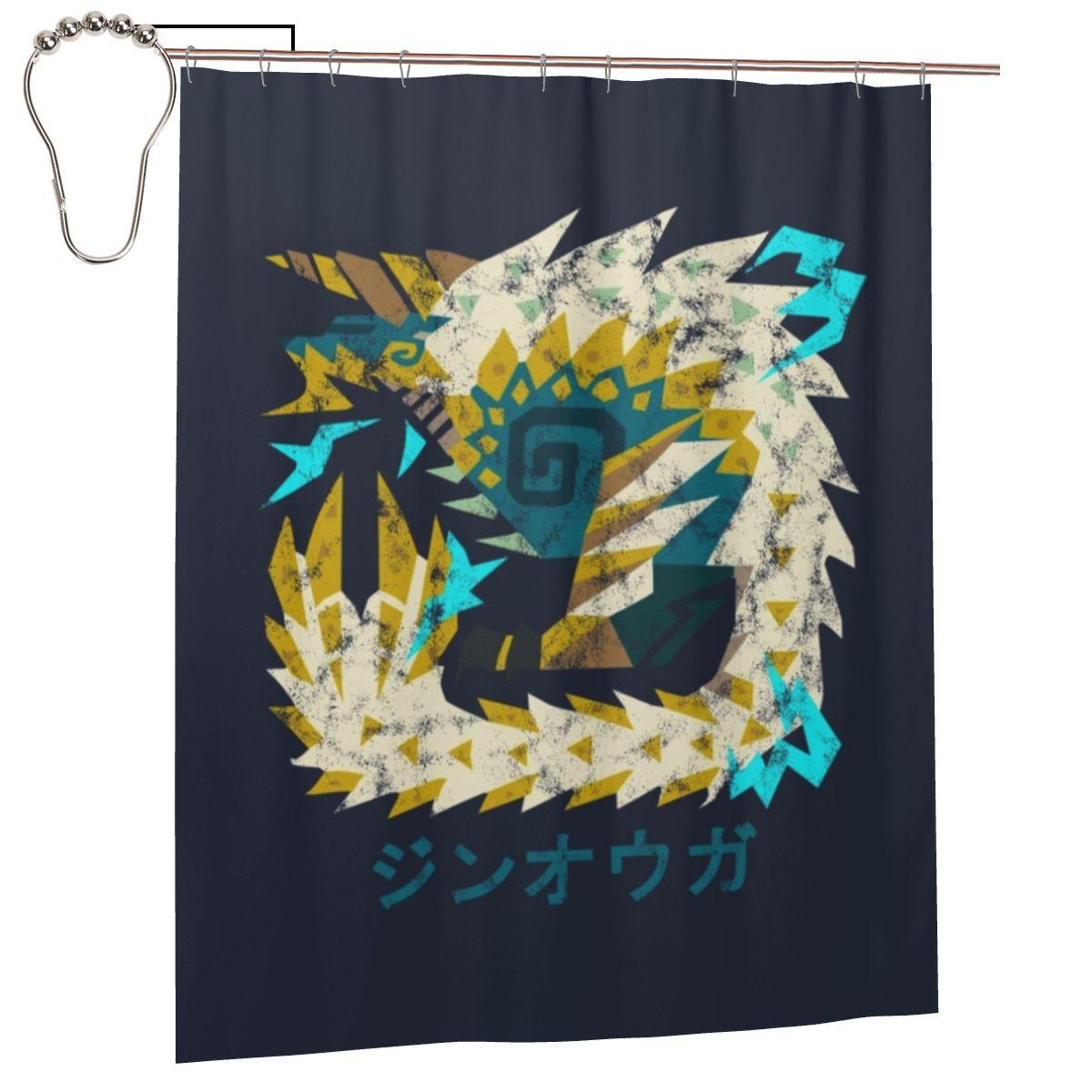 Monster Hunter World Iceborne Zinogre Kanji Icon Shower Curtain Bathroom Polyester Waterproof Bath Curtains With Hooks W60H190(CM)-1 Pcs
Monster Hunter World Iceborne Zinogre Kanji Icon Shower Curtain Bathroom Polyester Waterproof Bath Curtains With Hooks W60H190(CM)-1 Pcs