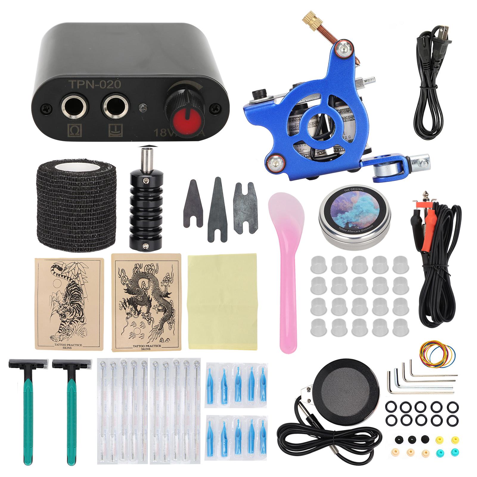 Coil Tattoo Machine Kit Power Supply Foot Pedal Practice Skin Ink Cup Novice Tattoo Tool Set EU Plug чорний
Coil Tattoo Machine Kit Power Supply Foot Pedal Practice Skin Ink Cup Novice Tattoo Tool Set EU Plug чорний