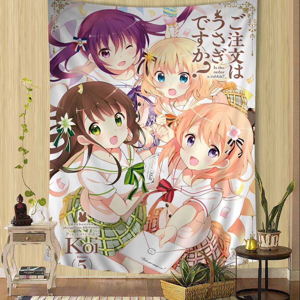 Is The Order A Rabbit Anime Hippie Wall Hanging Tapestries For Living Room Home Dorm Decor Kawaii Room Decor 74x94cm(29x37in)
Is The Order A Rabbit Anime Hippie Wall Hanging Tapestries For Living Room Home Dorm Decor Kawaii Room Decor 74x94cm(29x37in)