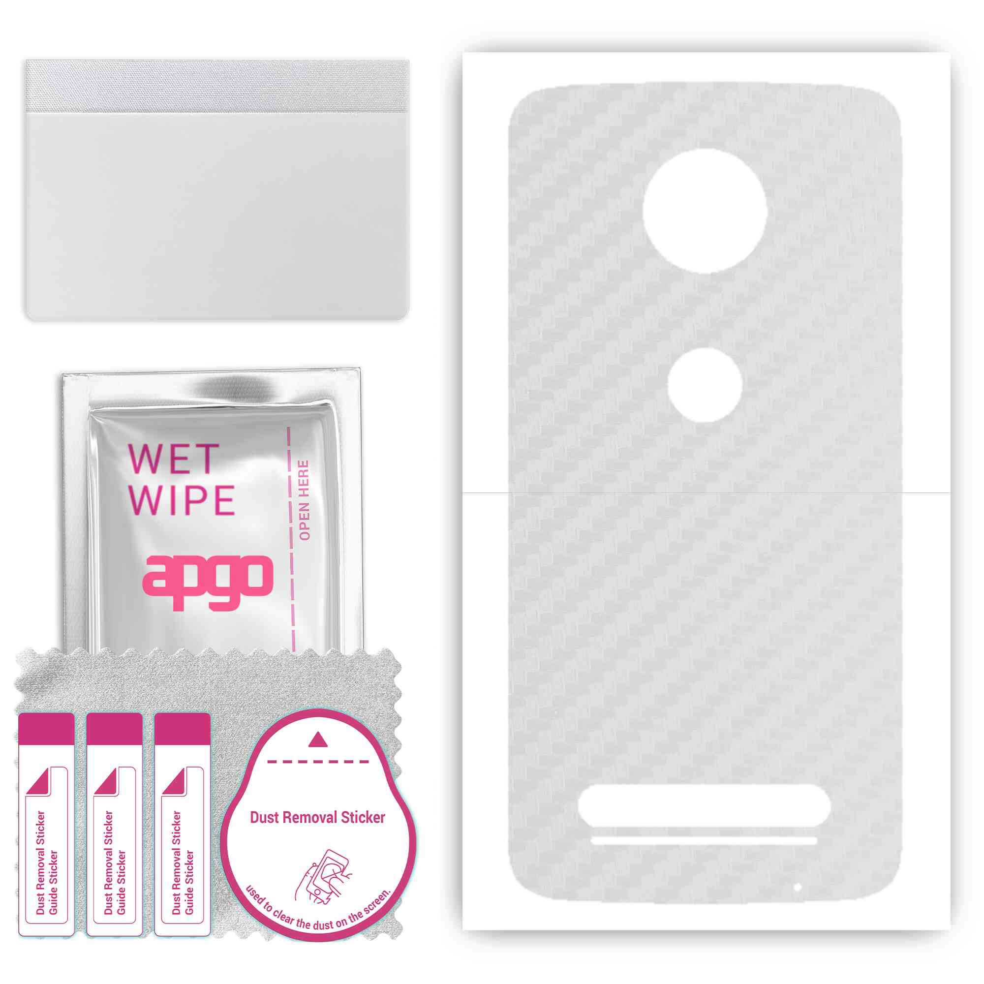 apgo Protective Skin Sticker for the back compatible with Motorola Moto Z2 Play, Wrap Film, Foil, Vinyl - Pattern Transparent Carbon
apgo Protective Skin Sticker for the back compatible with Motorola Moto Z2 Play, Wrap Film, Foil, Vinyl - Pattern Transparent Carbon