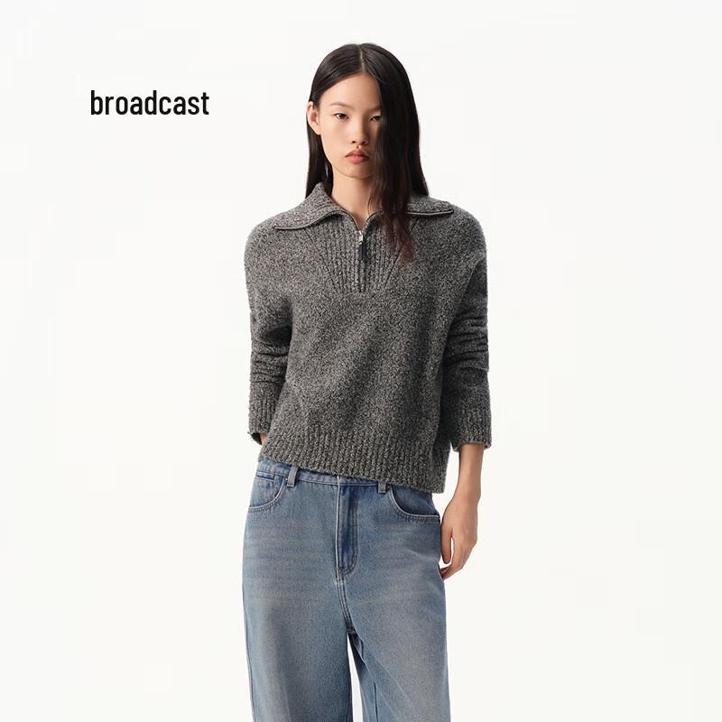 Broadcast Women s Stand-Collar Half-Zip Knit Sweater L
Broadcast Women s Stand-Collar Half-Zip Knit Sweater L