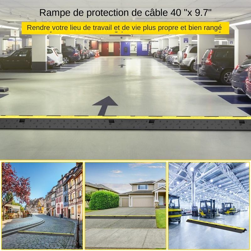 VEVOR Cable Protector Ramp 5 Packs 2 Channels Speed Bump Hump 11000 LBS Load Capacity, Protective Wire Cord Ramp Driveway Rubber 5 PCS
VEVOR Cable Protector Ramp 5 Packs 2 Channels Speed Bump Hump 11000 LBS Load Capacity, Protective Wire Cord Ramp Driveway Rubber 5 PCS