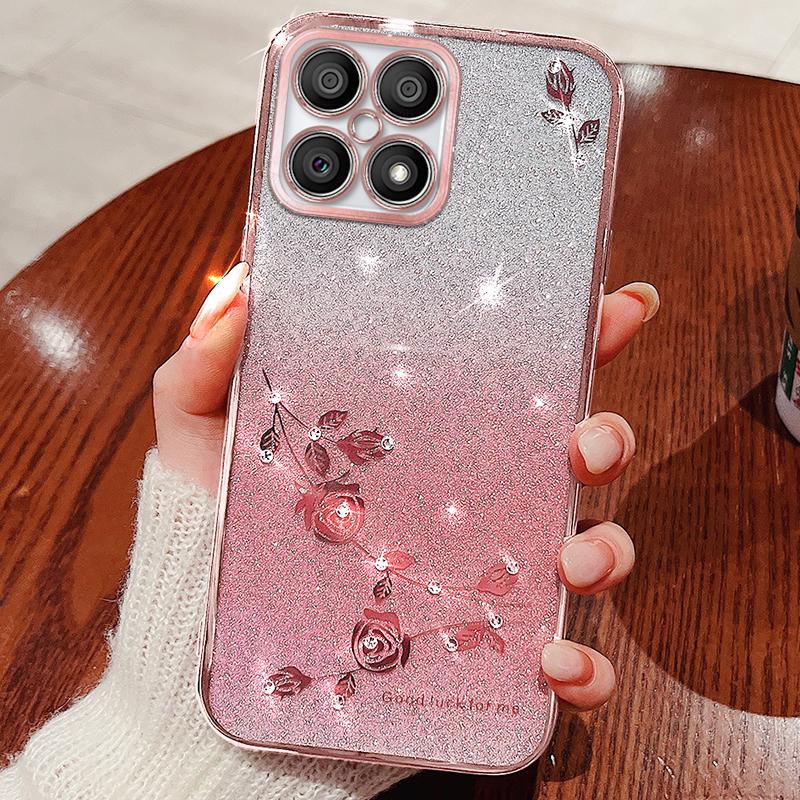 KADEM For Honor X30i/Honor X8 4G Rhinestone Flower Back Case Gradient Glitter TPU Phone Cover Blue
KADEM For Honor X30i/Honor X8 4G Rhinestone Flower Back Case Gradient Glitter TPU Phone Cover Blue