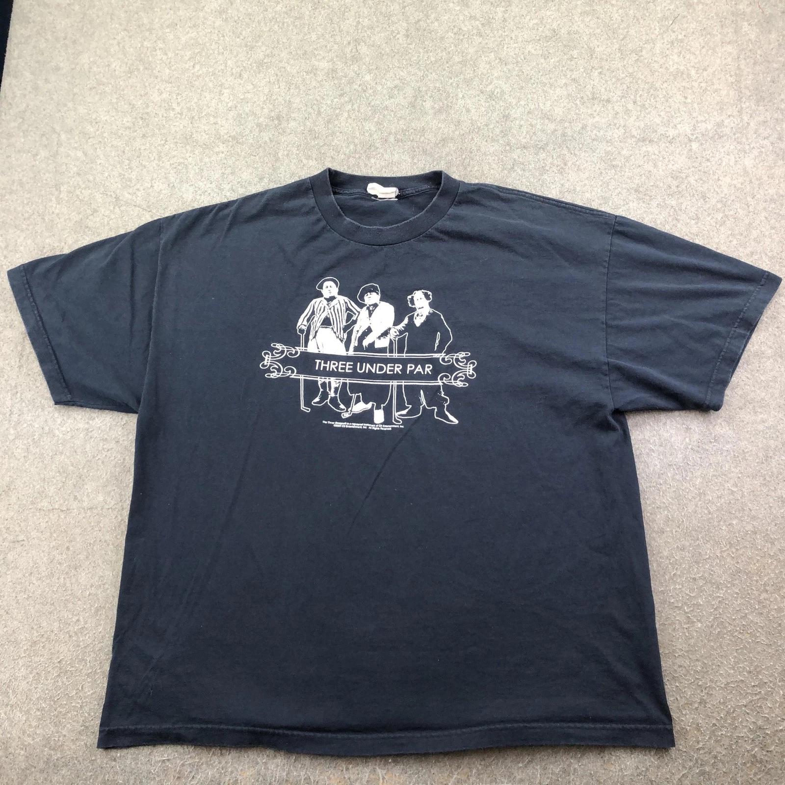 Vintage Three Stooges Shirt Mens 2XL Blue Three Under Par Golf Graphic Tee 3XL
Vintage Three Stooges Shirt Mens 2XL Blue Three Under Par Golf Graphic Tee 3XL