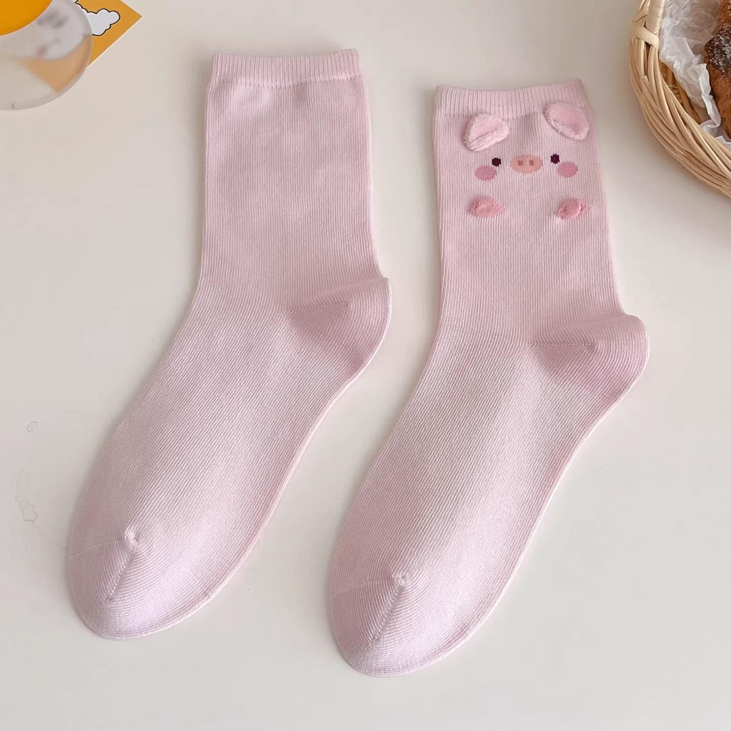 6pairs New Fashion Cute Cartoon Socks Kawaii 3D Animal Sockings for Mid Tube Socks Soft Comfortable Sweat Absorbing Casual Socks One Size
6pairs New Fashion Cute Cartoon Socks Kawaii 3D Animal Sockings for Mid Tube Socks Soft Comfortable Sweat Absorbing Casual Socks One Size