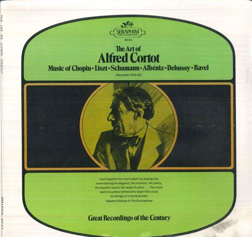 LP Record ALFRED CORTOT - The Art Of Alfred Cortot 60143 SERAPHIM 1970 US Classical Used
LP Record ALFRED CORTOT - The Art Of Alfred Cortot 60143 SERAPHIM 1970 US Classical Used