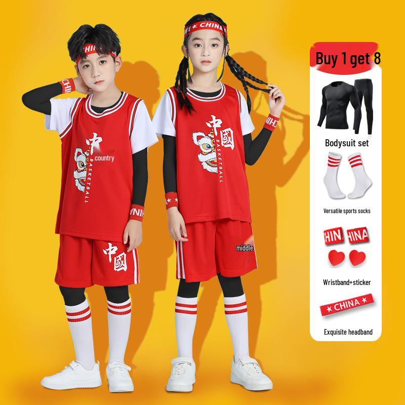 Children s Basketball Uniform Set for Autumn/Winter – Elementary Training, Competition, and Performance Bodysuit for Kindergarten and Class Teams. XXS (Height: 90-105 cm)
Children s Basketball Uniform Set for Autumn/Winter – Elementary Training, Competition, and Performance Bodysuit for Kindergarten and Class Teams. XXS (Height: 90-105 cm)