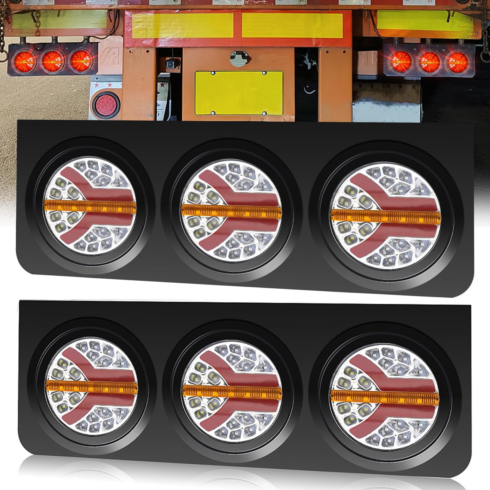 Ygmylandbb Задний фонарь грузовика 24 В Фонарь стоп-сигнала прицепа Задний фонарь Задний круглый фонарь Задний комбинированный фонарь Последовательный динамический указатель поворота Функция Большой
Ygmylandbb Задний фонарь грузовика 24 В Фонарь стоп-сигнала прицепа Задний фонарь Задний круглый фонарь Задний комбинированный фонарь Последовательный динамический указатель поворота Функция Большой