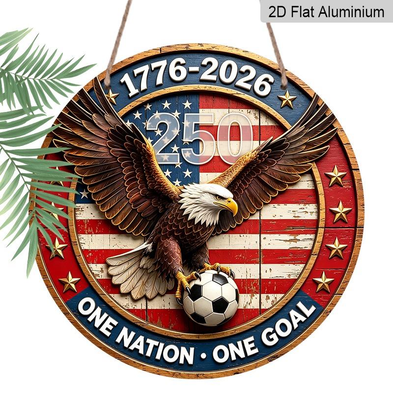 2D Flat Retro Aluminum Wall Stickers in Various Sizes. Independence Day Theme, 250th Anniversary, Bald Eagle Soccer Ball Design. Ideal for Home Décor 7.87×7.87inch
2D Flat Retro Aluminum Wall Stickers in Various Sizes. Independence Day Theme, 250th Anniversary, Bald Eagle Soccer Ball Design. Ideal for Home Décor 7.87×7.87inch