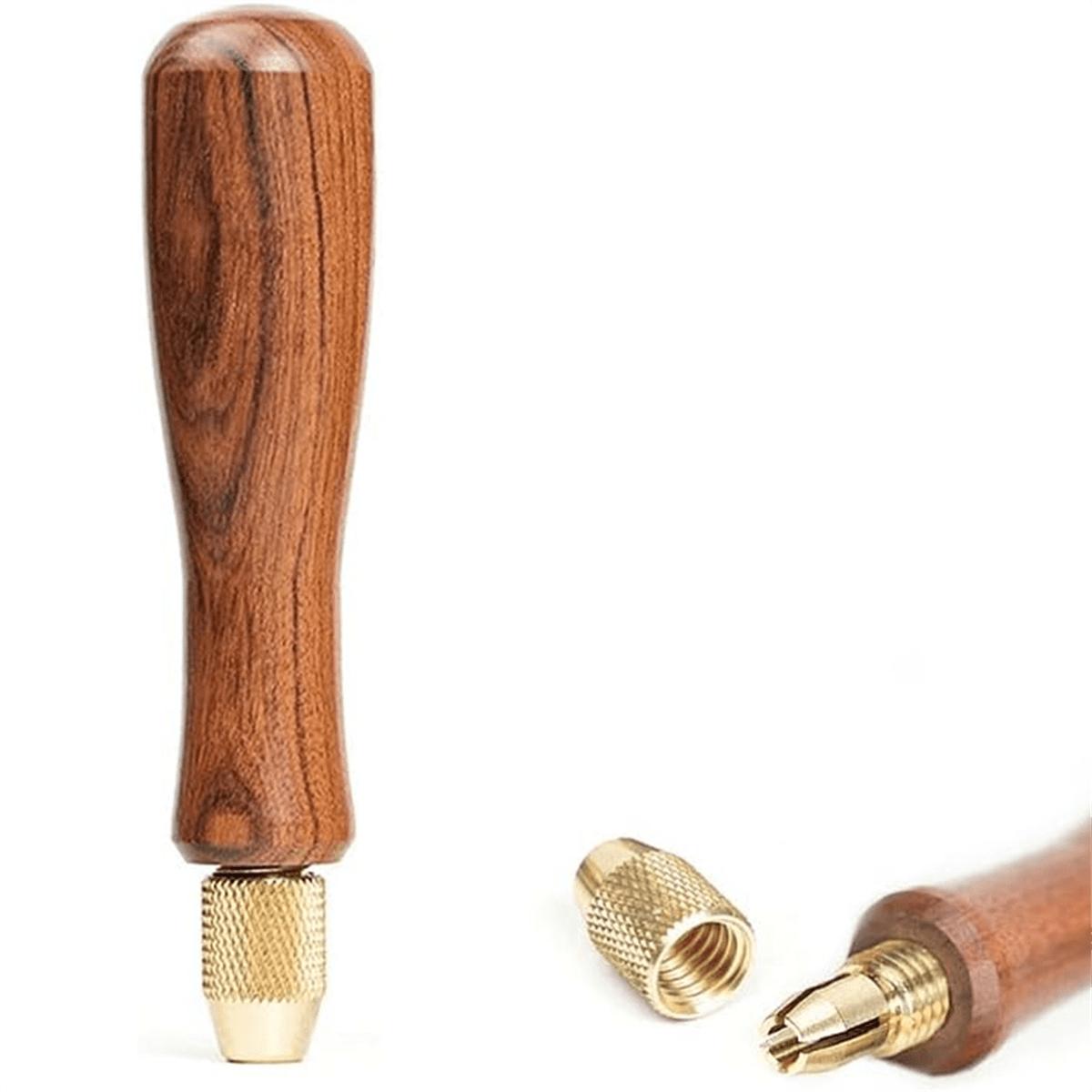 Wood File Handle Wooden Handles with Brass Collet Chuck for Small Files Accessories DIY 1pc
Wood File Handle Wooden Handles with Brass Collet Chuck for Small Files Accessories DIY 1pc