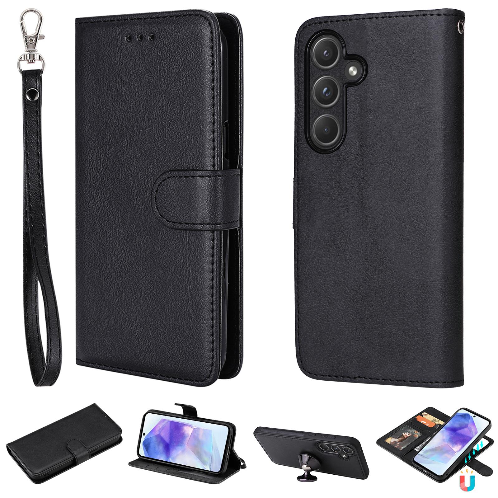 For Samsung Galaxy A55 5G Case 2 in 1 Detachable Magnetic Leather Wallet Mobile Cover with Strap Black
For Samsung Galaxy A55 5G Case 2 in 1 Detachable Magnetic Leather Wallet Mobile Cover with Strap Black