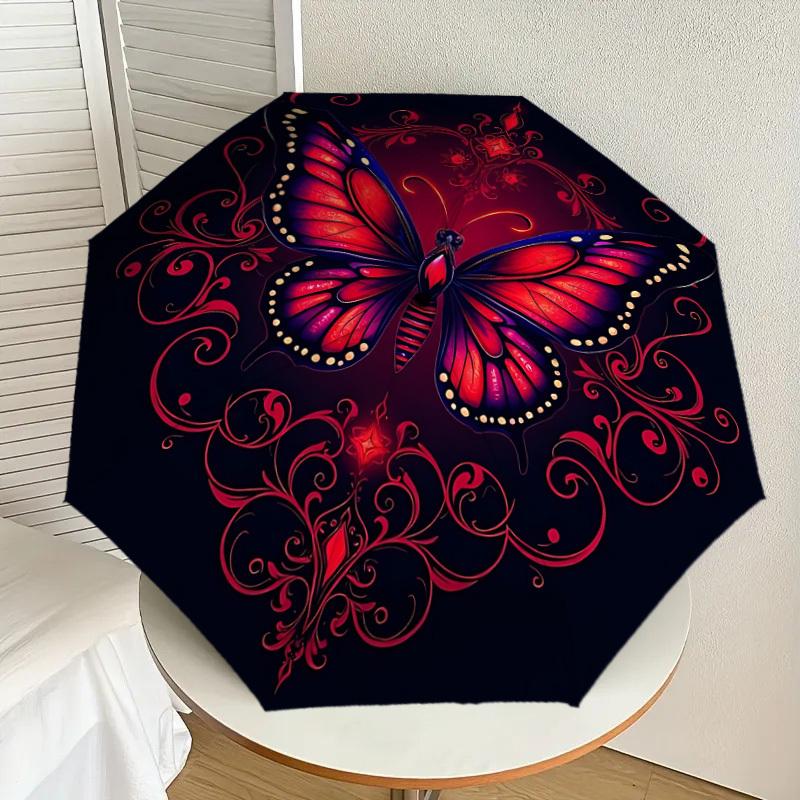 1pc Butterfly Ornament Automatic Folding Umbrella, Heavy-Duty 8-Rib Construction, Perfect for Everyday yy251114118
1pc Butterfly Ornament Automatic Folding Umbrella, Heavy-Duty 8-Rib Construction, Perfect for Everyday yy251114118
