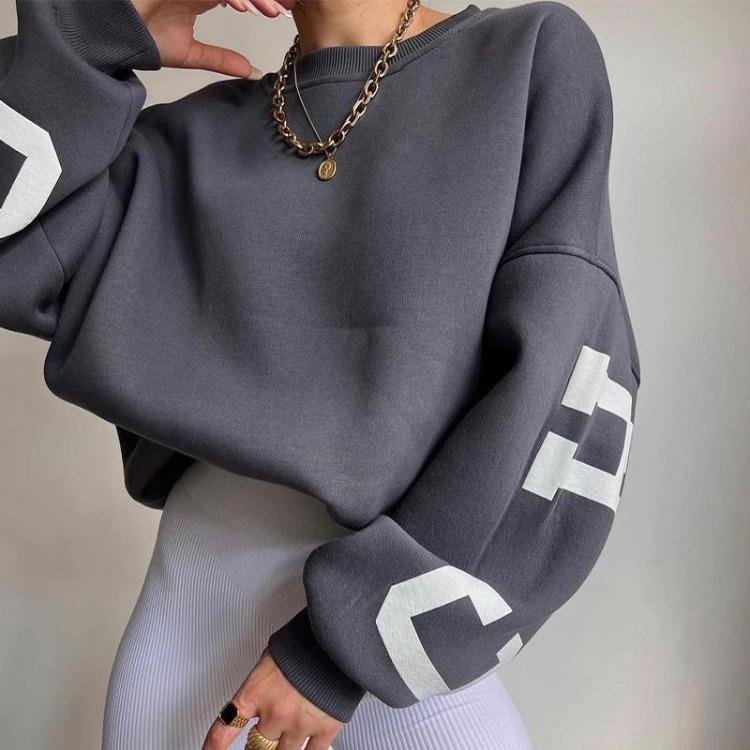 Stylish Women Loose Pullover Sweatshirt Casual Thick Long Sleeved Print Top XXL світло-зелений колір
Stylish Women Loose Pullover Sweatshirt Casual Thick Long Sleeved Print Top XXL світло-зелений колір