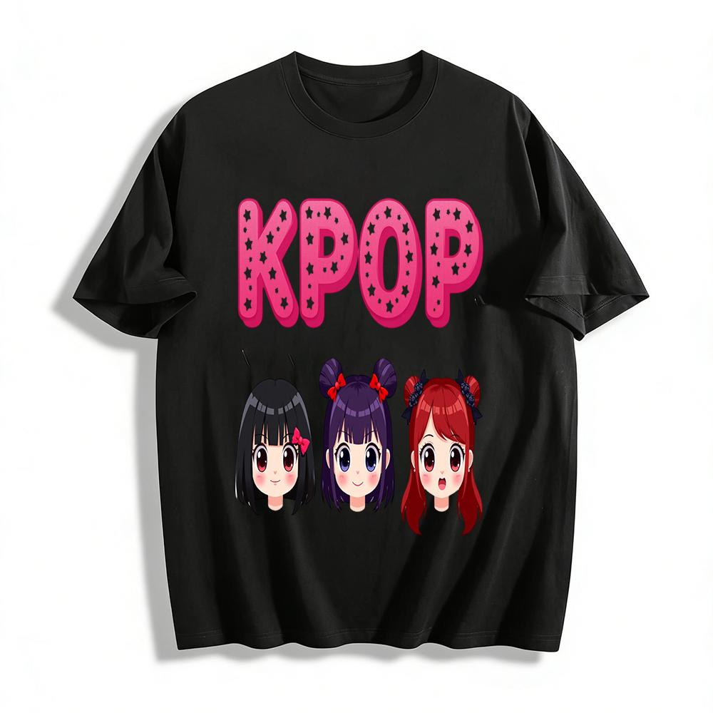 KPOP Girl Group Cartoon Print T-shirt Casual Loose Crew Neck Short Sleeve Top For K-pop Fans Pure cotton T-shirt XXS
KPOP Girl Group Cartoon Print T-shirt Casual Loose Crew Neck Short Sleeve Top For K-pop Fans Pure cotton T-shirt XXS