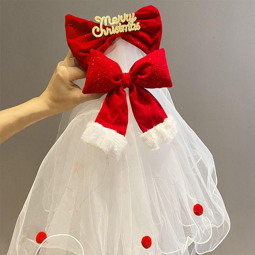 Lace Christmas Veil Headband Creative White Bridal Tulle Fashion LED Light Bow Veil Photo Props Style 2
Lace Christmas Veil Headband Creative White Bridal Tulle Fashion LED Light Bow Veil Photo Props Style 2